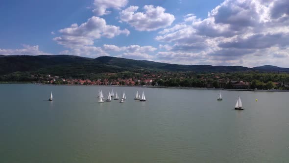 Sail Boats On Lake Golubac Regatta Serbia Summer 6