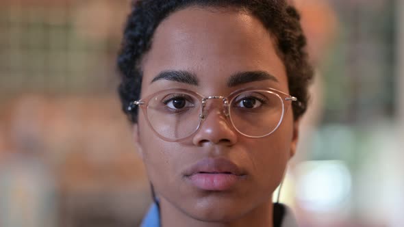 Close Up of Young African Woman