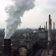 Smoke and soot from a steel mill. Aerial view at dawn. Harmful production and air pollution - VideoHive Item for Sale