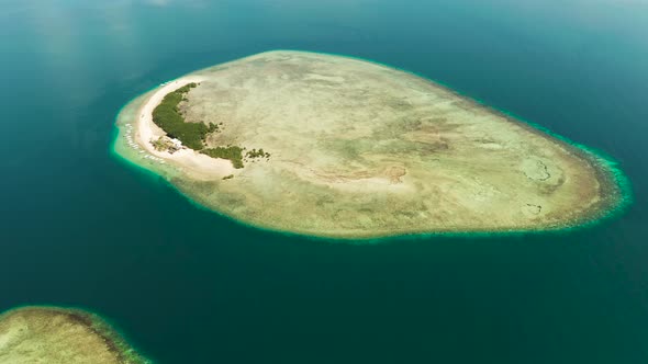 Tropical Island with Sandy Beach