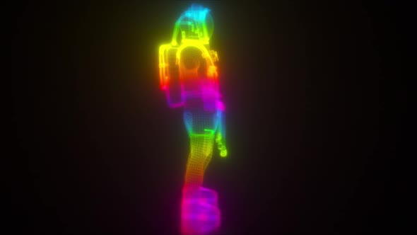 Neon Cosmonaut