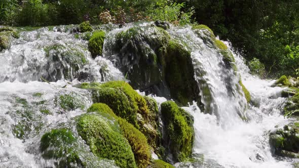 Beautiful Waterfalls at Krka National Park in Croatia