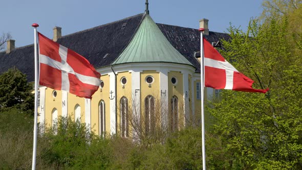 Gavnoe Castle in Denmark, Naestved, home of Queen Margrethe I of Denmark