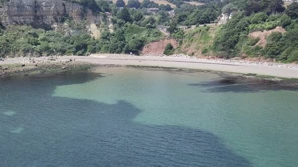 Jurassic coast, surrounding rural areas, aerial view.