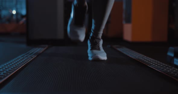 Running in Sneakers on a Treadmill