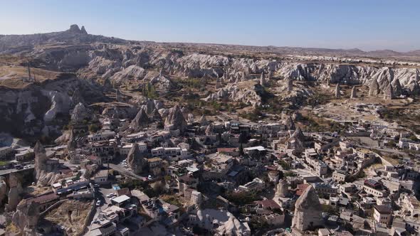 Goreme National Park Near Nevsehir Town. Turkey. Aerial View