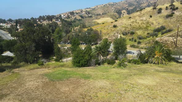 Aerial Shot of Granada Hills California Old Melveny Park