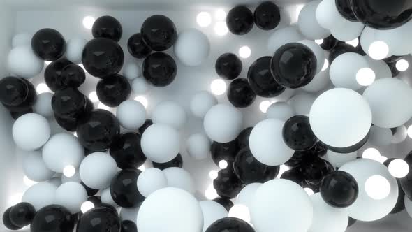 Black And White Spheres BG