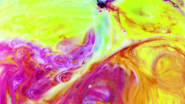 Colorful Ink Paint Blast Turbulence 5