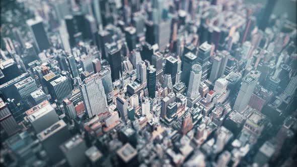 Manhattan With Tilt Shift Effect