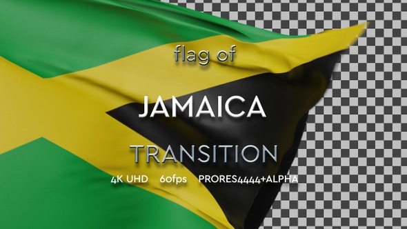Flag of Jamaica transition | UHD | 60fps
