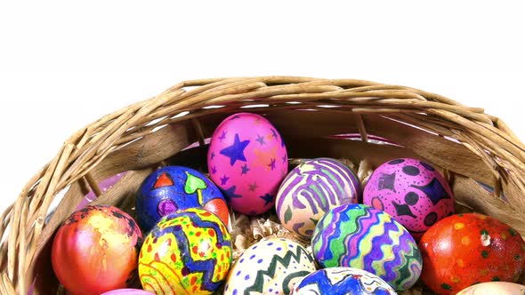 Colorful Easter Paschal Eggs Celebration