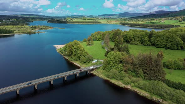 Irish landscape from above