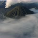 Aerial Shot of Mountain Bromo Active Volcano Crater in East Java Indonesia - VideoHive Item for Sale