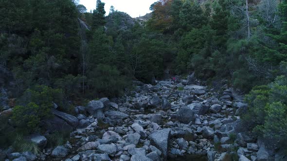 Couple in Riverbed