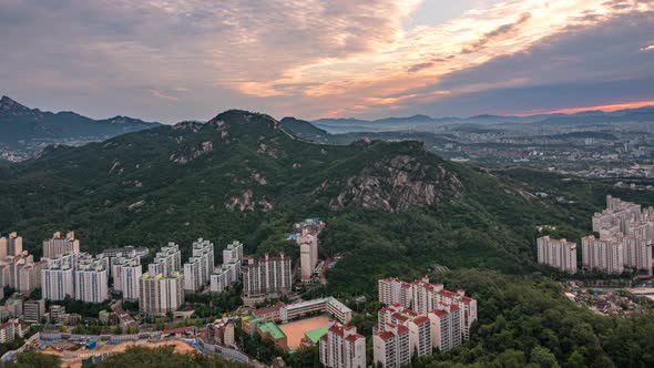 Aerial View of Seoul South Korea