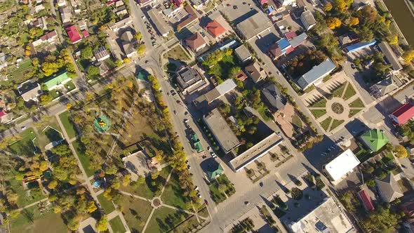 Top view of the village