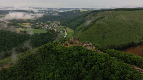 Boursheid castle drone footage from Luxembourg