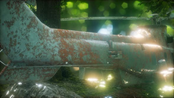 Old Rusted Military Helicopter alt