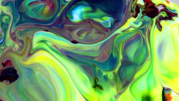 Abstract Colorful Sacral Liquid Waves Texture 370