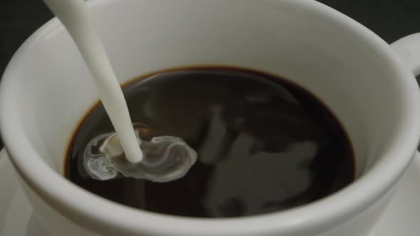 Making Coffee with Cream in a Restaurant