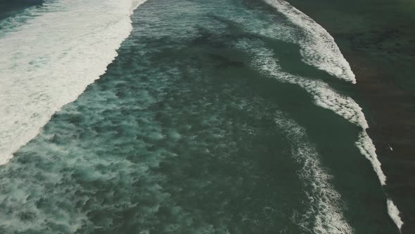 Aerial View Beautiful Beach