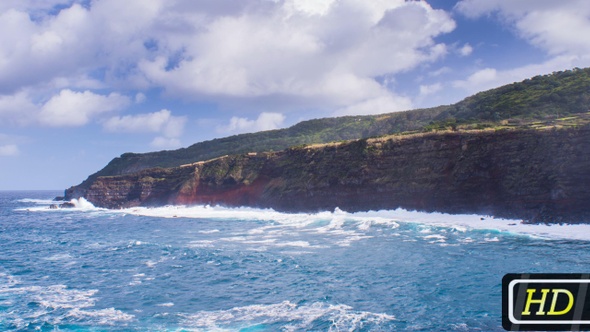 Atlantic Ocean Coastline on Azores