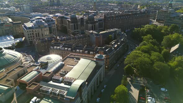 Aerial Approach Waldorf Astoria Edinburgh The Caledonian Scotland Uk