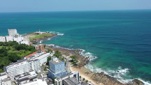 Tropical travel destinations at brazilian northeast. Salvador Bahia Brazil.