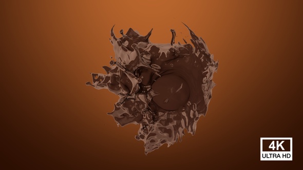 Chocolate Drop Splash In Sphere 4K alt