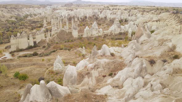 Cappadocia Landscape Aerial View, Turkey, Goreme National Park