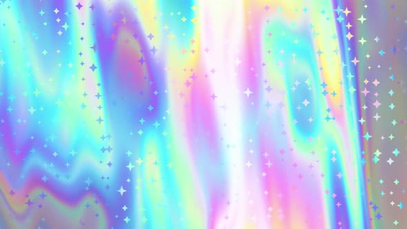 90's Retro Iridescent Rainbow Background Loop