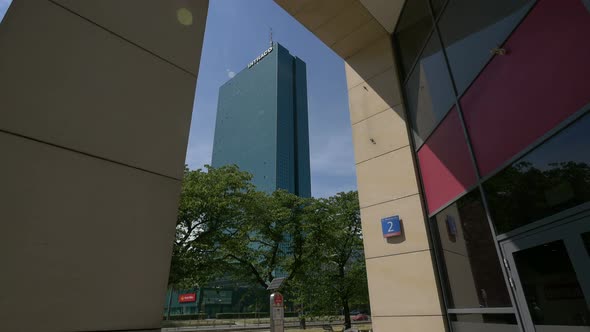 Intraco Skyscraper seen from the entrance of Ibis Hotel