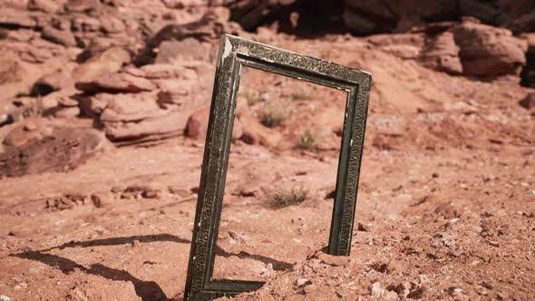 Very Old Wooden Frame in Grand Canyon