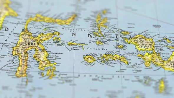 Southeast Asia On Paper Map,Slider Shot