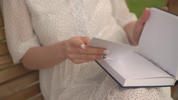 Girl Opens the Letter