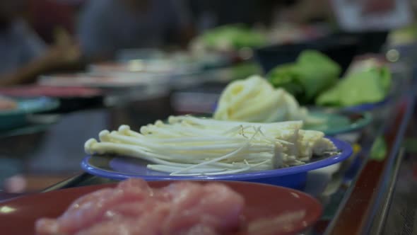 Various Dishes On Plates