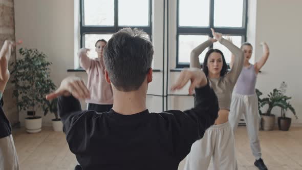 Dance Team Rehearsing