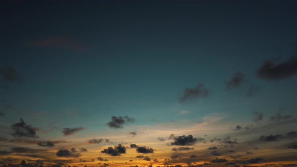 Fantastic natural seascape for sunsets summer Evening.Time-lapse sky twilight.