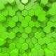 4K Green Hexagon Looped Background - VideoHive Item for Sale