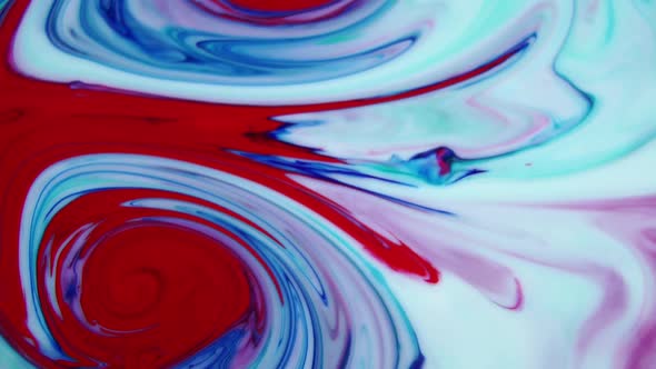 Cosmos Time Of A Fluid  Paint Abstract Art Painting