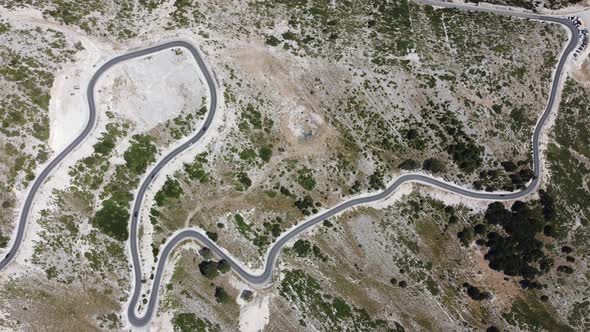 Road in the Mountains of Albania