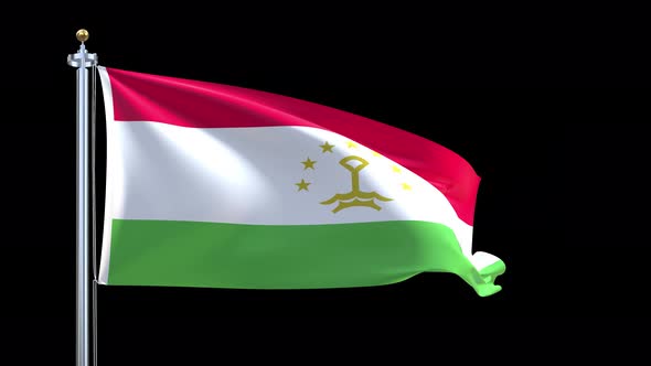 Tajikistan Waving Flag