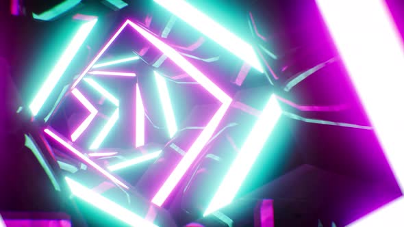 Infinite Glowing Vj Tunnel Loop 4K 01 alt