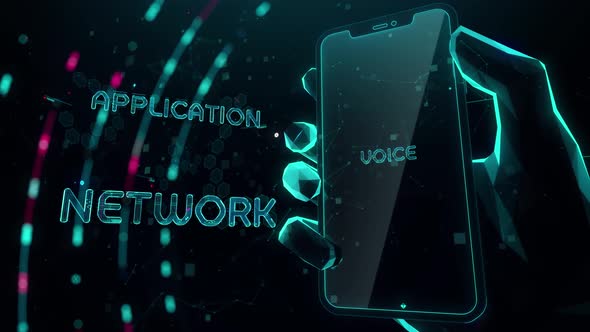 Speech Recognition with Digital Technology Hitech Concept alt