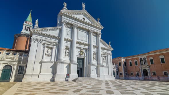 Church of San Giorgio Maggiore on the Island Timelapse Hyperlapse.