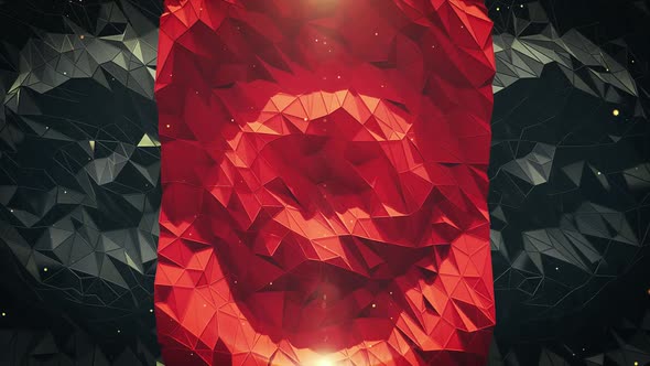 Red And Black Neutral Polygonal Background 