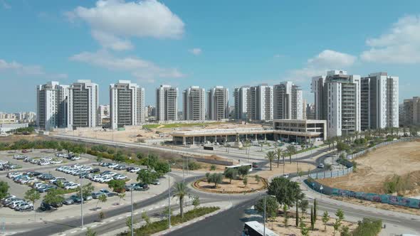 Aerial Shot of Manhattan Project At Netivot City