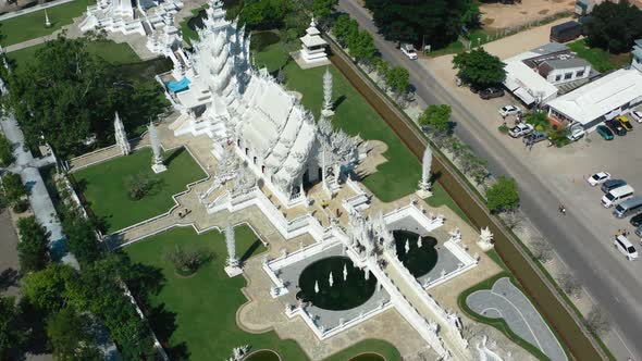 Wat Rong Khun, the White Temple in Chiang Rai, Chiang Mai Province, Thailand