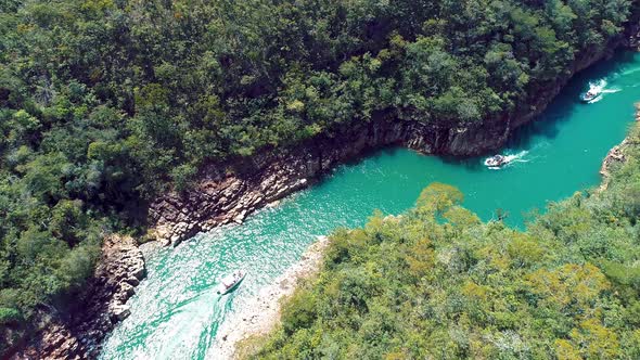 Capitolio lake at Minas Gerais state Brazil. Famous Furnas dam.